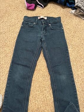 Boys size 8 Dark Blue Straight-Leg Jeans